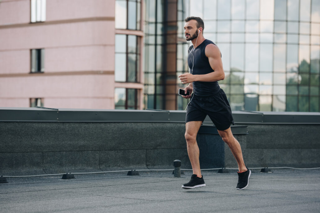 Man running cardio helps to fight Erectile dysfunction