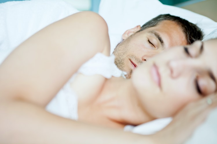 Couple sleeping better with the aid of CJC-1295